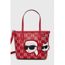 Сумочка червона Karl Lagerfeld з екошкіри