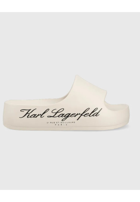 Шльопанці гумові на платформі Karl Lagerfeld 