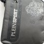 Сумка чоловіча кросбоді чорна тканева Plaine Sport