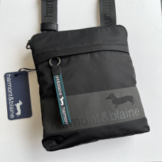 Сумка чоловіча кросбоді чорна Harmont Blaine