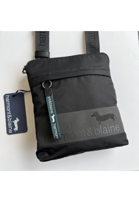 Сумка чоловіча кросбоді чорна Harmont Blaine