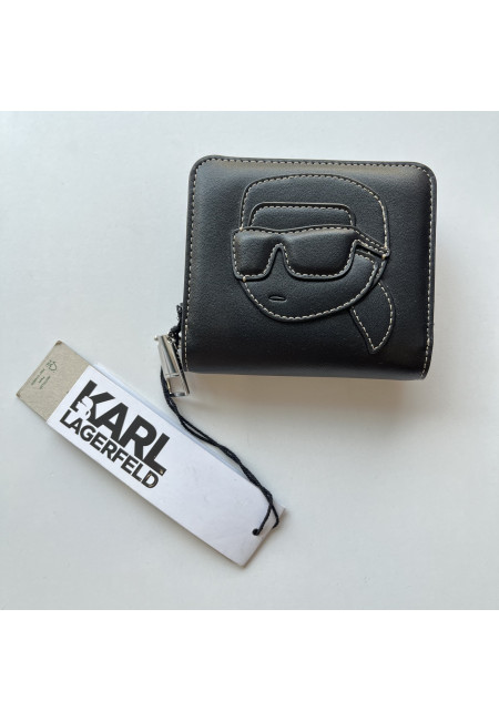 Гаманець маленький чорний Karl Lagerfeld 