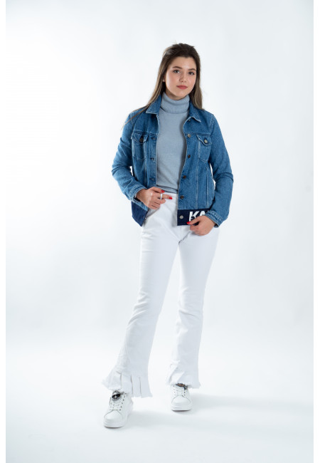  Белые джинсы Pinko art 004