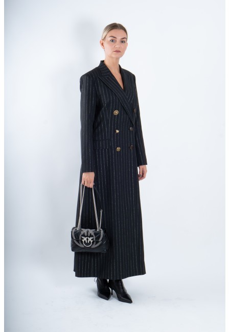 Длинное пальто Pinko серое art 055