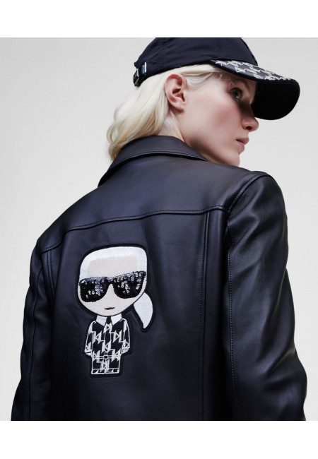 Шкіряна куртка-косуха Karl Lagerfeld art 340