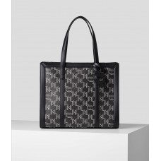 Сумка k/Ikonik monogram coated canvas tote Karl Lagerfeld art 527