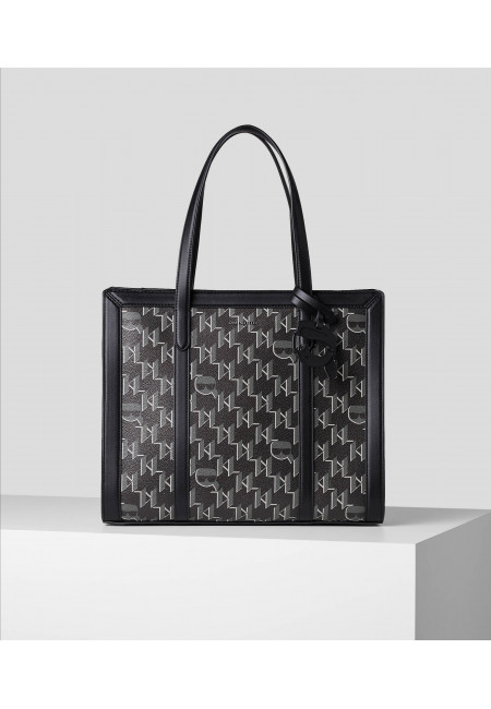 Сумка k/Ikonik monogram coated canvas tote Karl Lagerfeld art 527