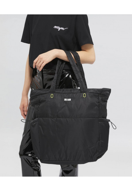 М'яка нейлонова сумка-шоппер Maxi Bag MSGM art 365