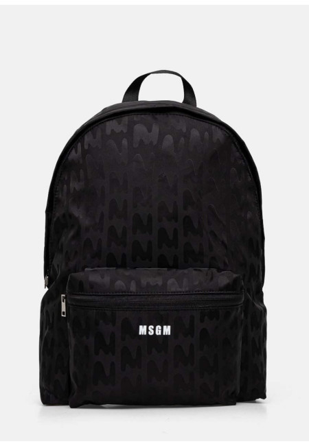 Чорний рюкзак з візерунком MSGM