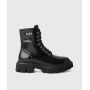 Шкіряні чорні черевики MSGM на платформі