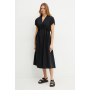Бавовняна чорна сукня Max Mara Weekend Blasone