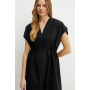 Бавовняна чорна сукня Max Mara Weekend Blasone