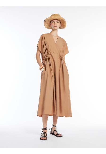 Бавовняна бежева сукня Max Mara Weekend Blasone