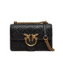 Сумка Pinko Love Bag чорна з витисненим логотипом