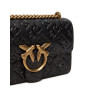 Сумка Pinko Love Bag чорна з витисненим логотипом