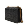 Сумка Pinko Love Bag чорна з витисненим логотипом