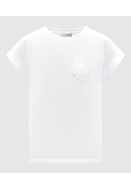 Футболка біла з гербом Twinset