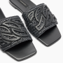 Шльопанці чорні Casadei