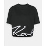 Футболка чорна signature Karl Lagerfeld 