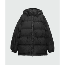 Пуховик із чорного матового нейлону MSGM
