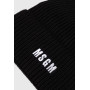 Вовняна чорна шапка MSGM