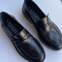 Лофери чорні шкіряні Casadei