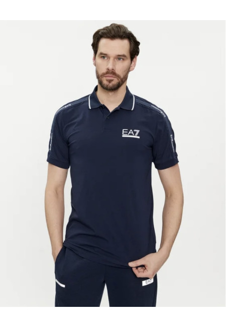Поло синє чоловіче Emporio Armani EA7