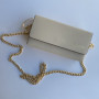 Молочний клатч шкіряний Valentino Bags