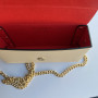 Молочний клатч шкіряний Valentino Bags