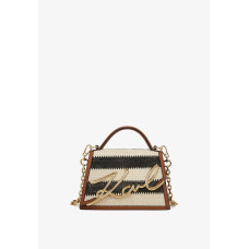 Сумка маленька рафія колекція Signature від Karl Lagerfeld