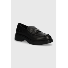 Чорні шкіряні лофери Karl Lagerfeld MACIE