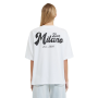 Футболка MSGM оверсайз біла з малюнком "bar Milano"