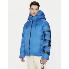 Блакитний чоловічий пуховик Emporio Armani