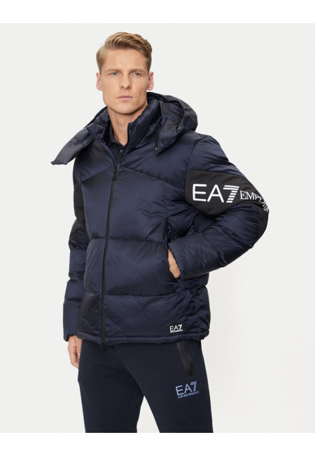 Пуховик синій чоловічій Emporio Armani