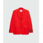 Однобортний червоний жакет MSGM Tailoring
