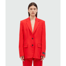 Однобортний червоний жакет MSGM Tailoring