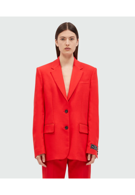 Однобортний червоний жакет MSGM Tailoring