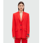 Однобортний червоний жакет MSGM Tailoring