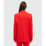 Однобортний червоний жакет MSGM Tailoring