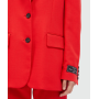 Однобортний червоний жакет MSGM Tailoring
