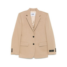 Однобортний бежевий жакет MSGM Tailoring