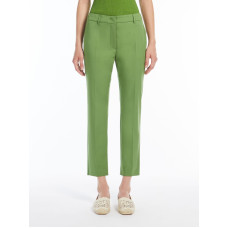 Штани укорочені зелені Max Mara Weekend Cecco