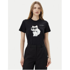 Футболка чорна з котом Karl Lagerfeld