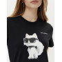 Футболка чорна з котом Karl Lagerfeld