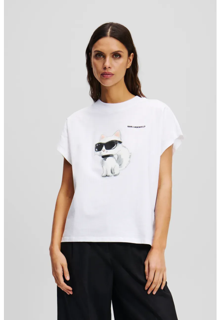 Футболка біла з котом Karl Lagerfeld