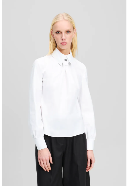 Бавовняна біла сорочка Karl Lagerfeld