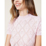 Кофта с ажурним логотипом Oval T Twin Set art 401