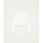 Джемпер с ажурним логотипом Oval T Twin Set art 403