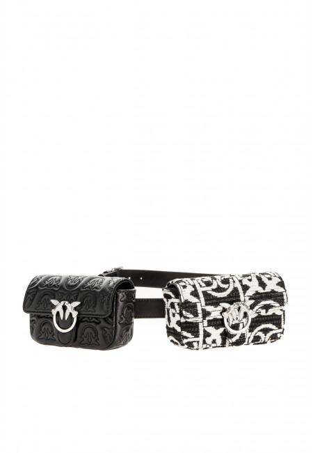 ДВОЙНАЯ СУМКА DOUBLE TINY LOVE BAG MONOGRAM Pinko art 029